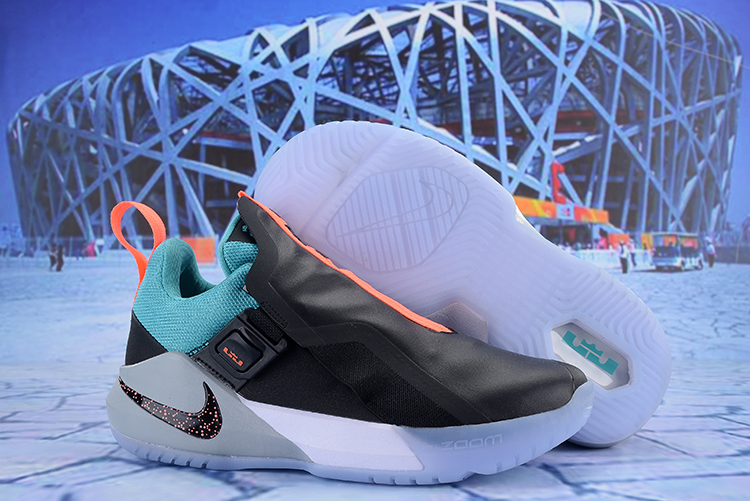 Nike LeBron Ambassador 11 Black Orange Jade Shoes